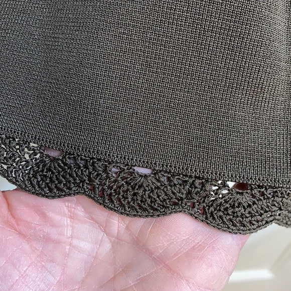 Brown Silk Knit Top - Picture 3 of 5